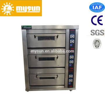 CE approved manufacturer 3 layers 9-tray commercial deck bakery cake oven