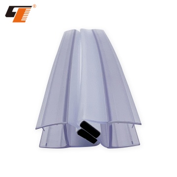 90/180 Degree Seal Shower Door Water Strip - Frameless Glass Door PVC Magnetic Seal Strip