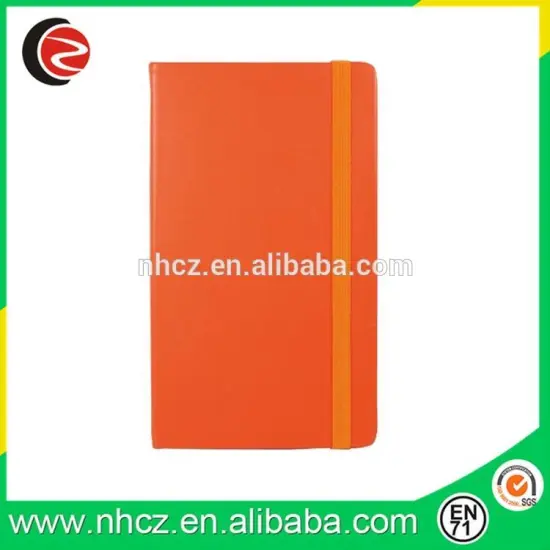 A5 PU leather notebook with band