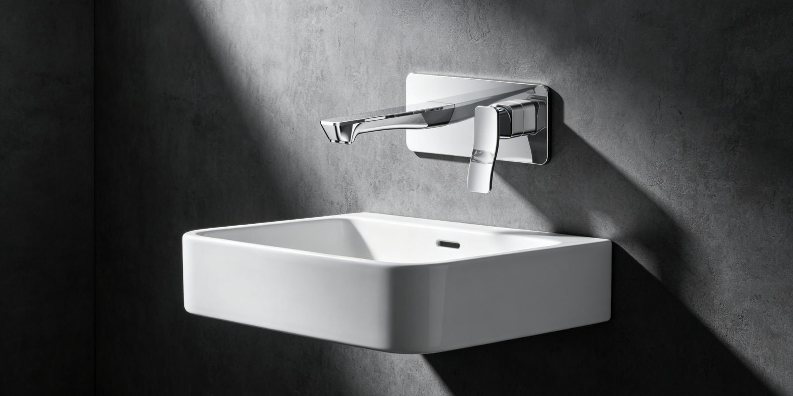 wall mounted sink taps