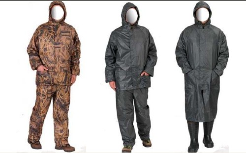 Camouflage Raincoat for military use