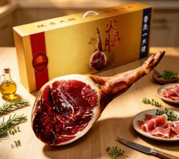 Pork ham, cured meat, whole ham