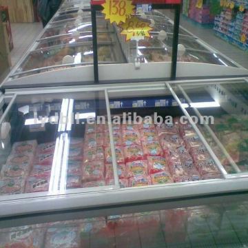 Island Freezer Showcase for Frozen Food
