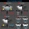 136 lampada a sospensione solare a LED con telecomando