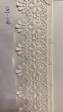 Hollow Five Petal Flower Trims Polyester Embroider Fabric