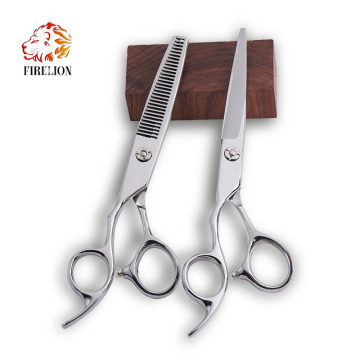 Left-Handed Hair Thinning Scissors Set with 440C Stainless Steel