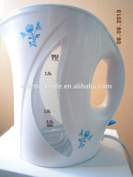 home appliance 1.7L cordless plastic electric kettle