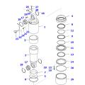 Cylinder Assembly, Suspension 562-84-3B930 562-84-3B920 FOR HD1500-7