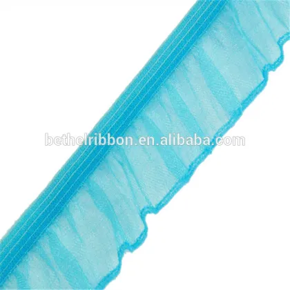 Factory antique ruffles ribbon net lace