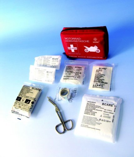 CE First Aid Kit for Motorcycle (red)