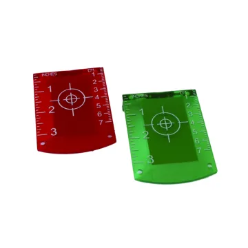 Reflective Magnetic Level Laser Target Plate with Stand - Survey Accessory for Green/Red Beam Lasers