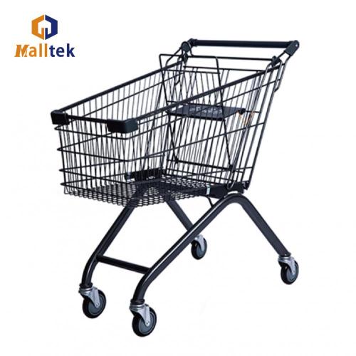 European Style Supermarket Wire Metal Shopping Trolley