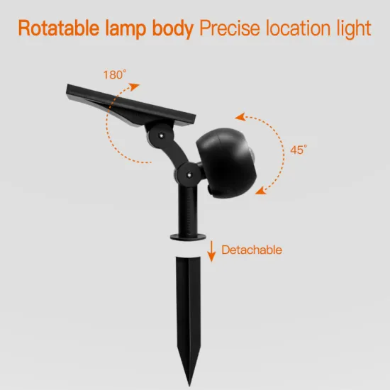 Solar Wall Lamp Solar Rechargeable Lawn Lights Courtyard Light RGB