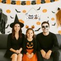 Trick or Treat Kemik Şekilli Köpek Ahşap Kapı Askısı