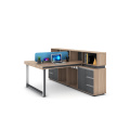 2 Person Workstation Desk modern high quality office workstation for 2 person Manufactory