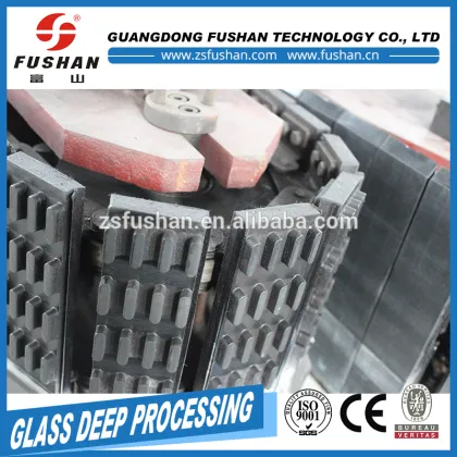 Fushan 8 Spindles PLC Control Flat Glass Bevelling Grinding Machine