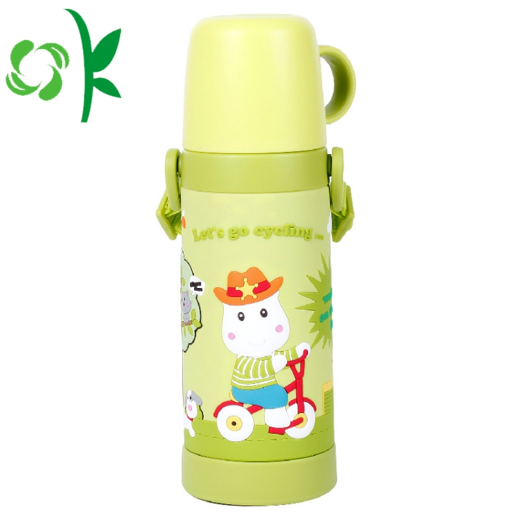 Silicone Custom Cartoon Waterproof Children Bottle Sleeve