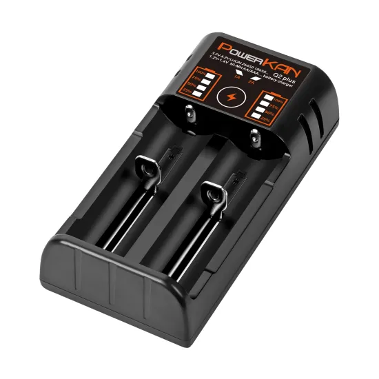 Smart Q2plus Universal Battery Charger: Automatic Detection & LED Indicator for AA, AAA, Ni-MH, and Li-Ion Batteries