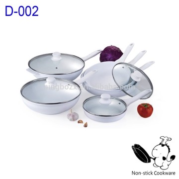 die casting ceramic non stick cookware set korean style ceramic pan made in china