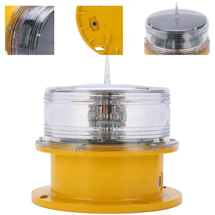 High-Brightness Solar Flashing Warning Lights for Aviation Obstruction Lighting