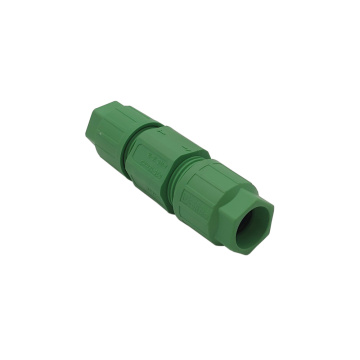 Negro verde de 4 polos Hembra M12 Butting Conector de caza