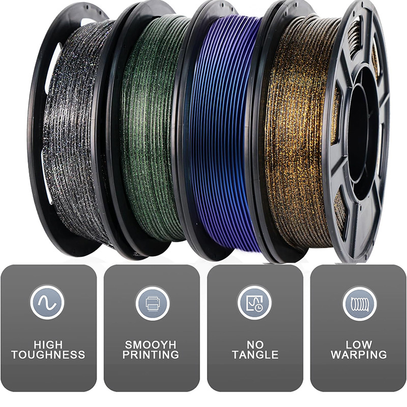 Shiny Sparkling Galaxy Filament PLA