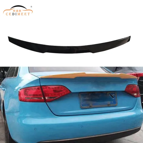 ABS Material M4 Style Rear Trunk Wing Spoiler for Audi A4 B8 2009+