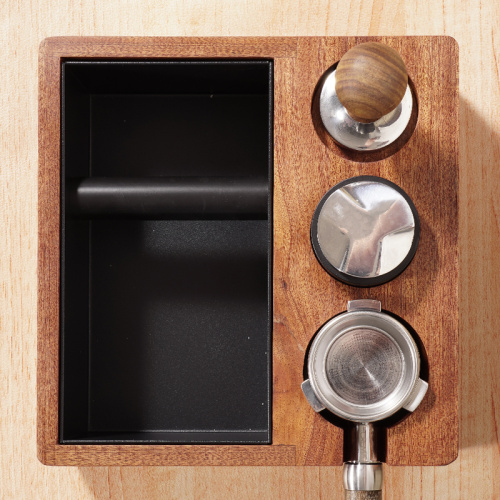 Home multi-function Shabili espresso knock box with tamper