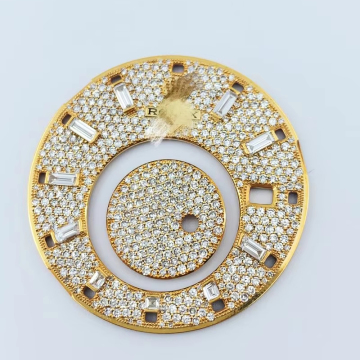 Luxuriöse maßgefertigte High-End-Uhren-Zifferblätter: Heben Sie Ihre Uhr mit Labor-Diamanten im 41-mm-RLX-Datum Design an