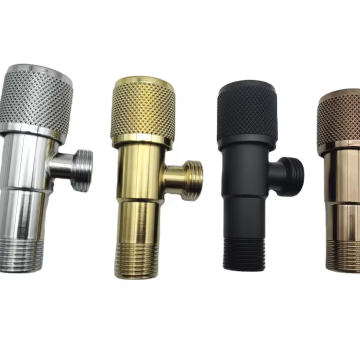 Lizhen-Hwa.Con 304 Stainless Steel Body Full Brass Cartridge with ABS Handle Bathroom Control Angle Valve