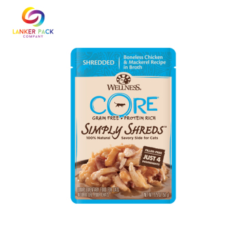 Snack resellable que empaqueta la bolsa de fondo plano con cremallera