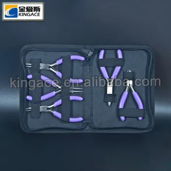 2016 Beautiful 5pcs Chrome Plated Finished Carbon Steel Jewelry Tool Set