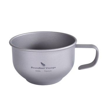 Boundless Voyage Portable Titanium Mini Tea/Coffee Cups for Outdoor Travel