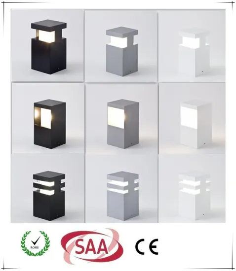 6W Dimmable Solar LED garden bollard light 2015 3W 6W