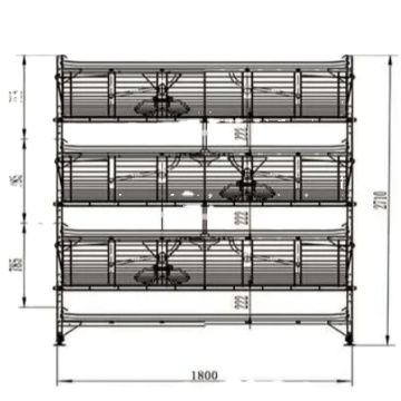 H Type Automatic Broiler Poultry Farming Equipment