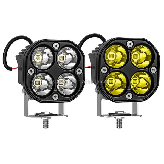 Factory Wholesale 3 Inch 40W White/Yellow Spot LED Pods for 4x4 Truck UTV Fog/Driving Lights