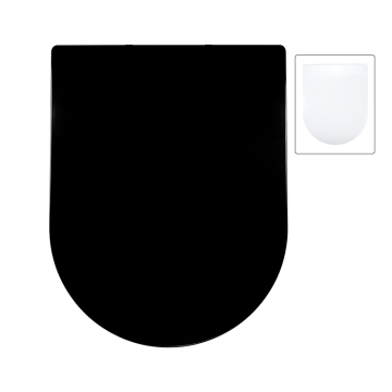 Duroplast Toilet Seat U-Shape Toilet Seat Black