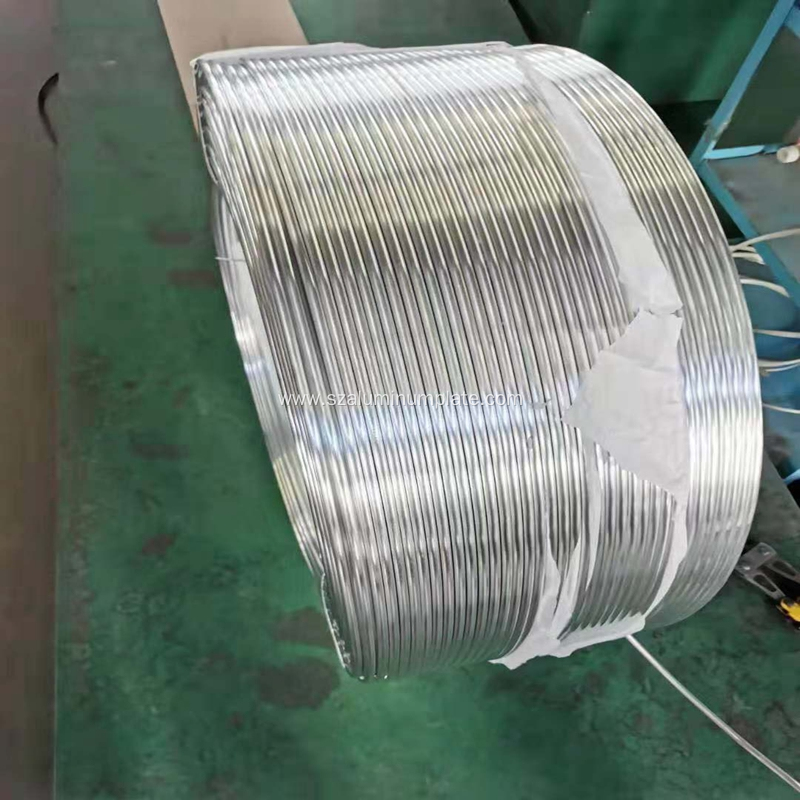 Aluminum coil pipe for heat exchanger