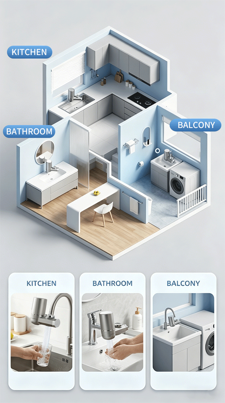 Vertical Faucet Water Purifier