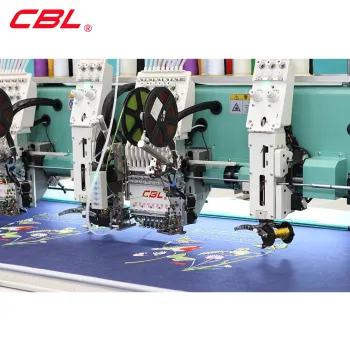 Multi-Head Commercial Sequins Beads Coiling Cording Flat Embroidery Machine