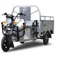 Silver passenger and cargo tricycle