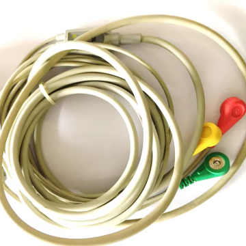 Lot of 20517621019 12Ft 3 Lead ECG Patient Cable PN 8000-0026 - Medical Device Spare Parts