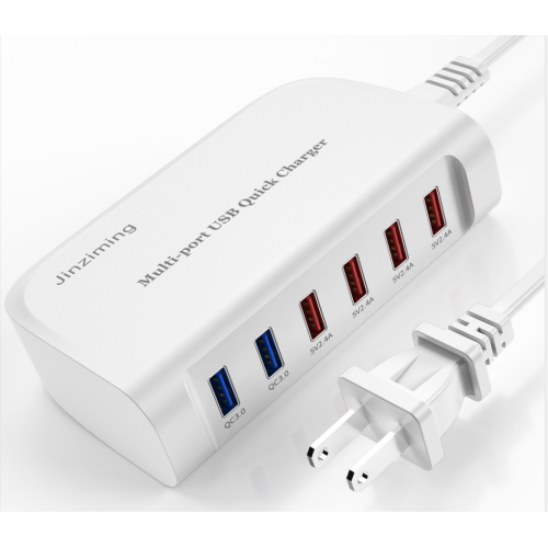 Portable USB Charger QC3.0 6-Ports Charging Station