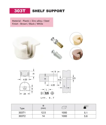 303Y Kitchen Shelf Supports & Furniture Hardware