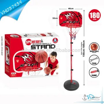 180cm Height Adjustment Popular Movable Basketball Stand for Child