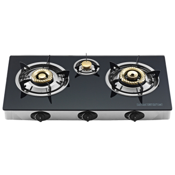 Czarny LPG NG Desktop Tepsed Gop Cooktop 3 palnik kuchenny gazowy do kuchni wewnętrznej