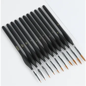 Nylon Watercolor Art Brush - Professional Miniature Detail Paint Brush for Artists