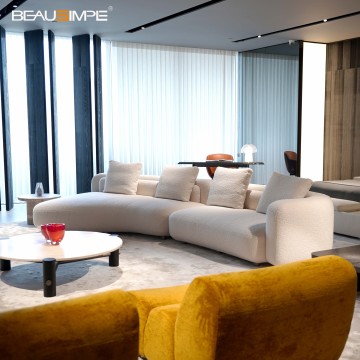 Curved Bezier Sofa with Italian Minimalist