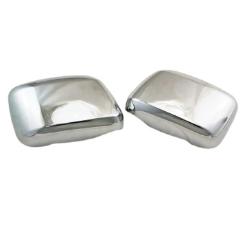 2Pcs Car Rear View Side Mirror Cover Trim Carbon Fiber/Chrome for Nissan Navara D40 2006-2013