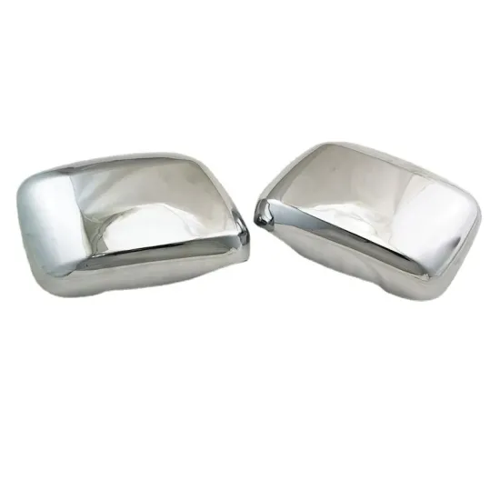 2Pcs Car Rear View Side Mirror Cover Trim Carbon Fiber/Chrome for Nissan Navara D40 2006-2013